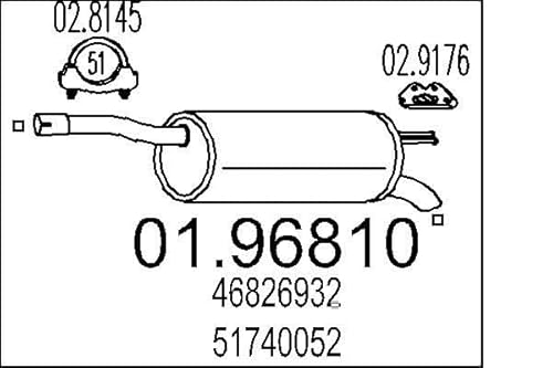 MTS Company 01.96810 Endschalldämpfer MTS Company 01.96810 Endschalldämpfer von MTS