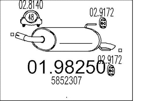 MTS Company 01.98250 Endschalldämpfer MTS Company 01.98250 Endschalldämpfer von MTS
