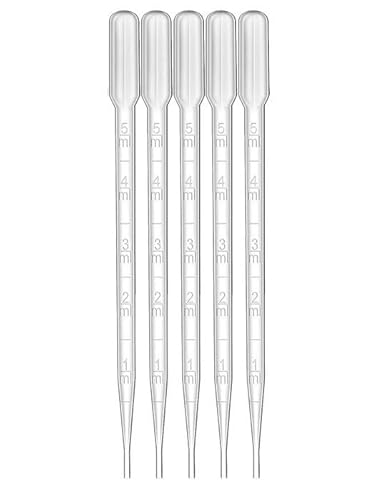 MTS-Line - Dampföl Pipetten 5 ml 5 Stück - Gartenbahn - Spur G Ersatzteil - Geeignet für LGB & Piko Lokokomotiven von MTS-Line