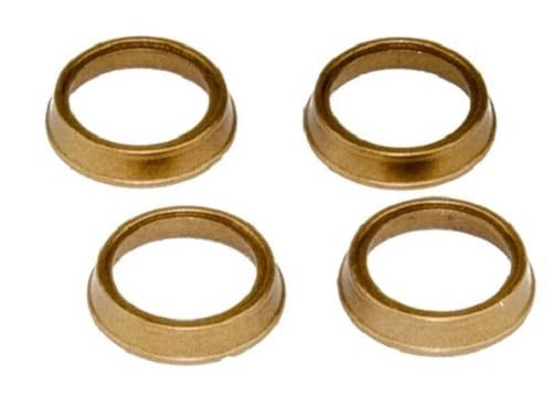 MTS-Line Lampenring für LGB mattgold gestuft klassisch 14mm, 4 Stück - Gartenbahn - LGB Spur G Ersatzteil - LGB Spare Part von MTS-Line