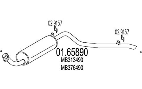 MTS Company 01.65890 Endschalldämpfer MTS Company 01.65890 Endschalldämpfer von エムテクノ MTS
