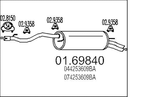 MTS Company 01.69840 Endschalldämpfer MTS Company 01.69840 Endschalldämpfer von エムテクノ MTS