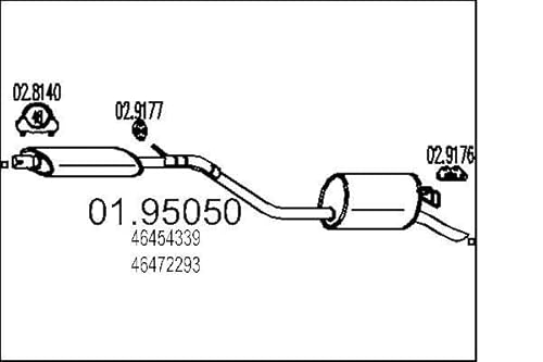 MTS Company 01.95050 Endschalldämpfer von MTS