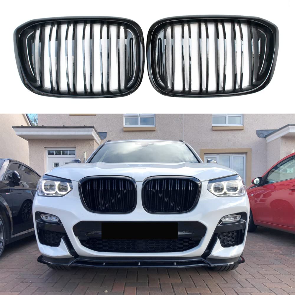 BMW X3 G01 X4 G02 Frontstoßstange Kühlergrill, Schwarz, 2018-2021 von MUCCGQ
