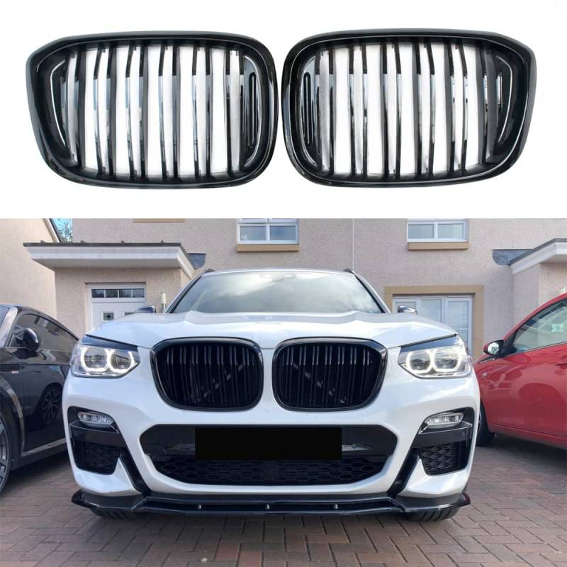 BMW X3 G01 X4 G02 Frontstoßstange Kühlergrill, Schwarz, 2018-2021 von MUCCGQ