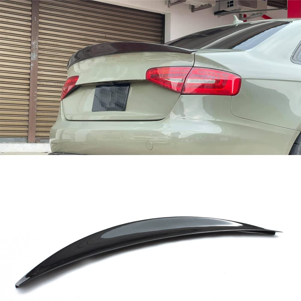 Für Audi S4 Limousine 2009-2016 Heckkofferraum Spoiler Kofferraum Flügel Kohlefaser Für Audi S4 Limousine 2009-2016 Heckkofferraum Spoiler Kofferraum Flügel Kohlefaser von MUCCGQ