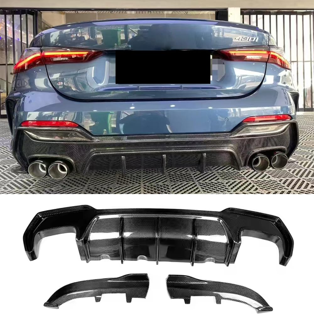 Für BMW 4 Serie G22 G23 430i M440i Real Carbon Fiber Hinten Stoßstange Diffusor Lip Für BMW 4 Serie G22 G23 430i M440i Real Carbon Fiber Hinten Stoßstange Diffusor Lip von MUCCGQ
