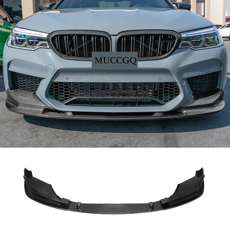 Für BMW F90 M5 Competition 2018-2020 MP Style Carbon Fiber Frontstoßstange Lip Splitter von MUCCGQ