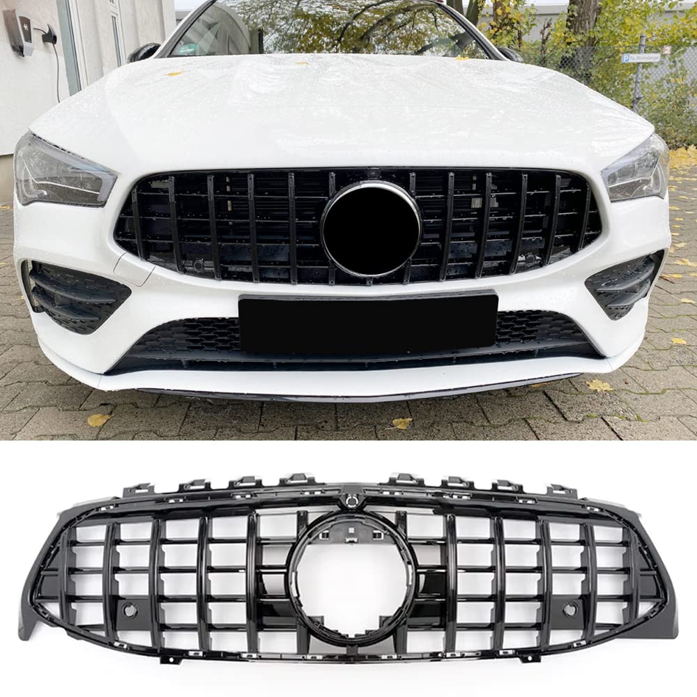 GT R Frontrahmen Kühlergrill Schwarz für Mercedes-Benz CLA Klasse W118 CLA118 CLA220 CLA250 CLA260 CLA300 2020-2023 GT R Frontrahmen Kühlergrill Schwarz für Mercedes-Benz CLA Klasse W118 CLA118 CLA220 CLA250 CLA260 CLA300 2020-2023 von MUCCGQ