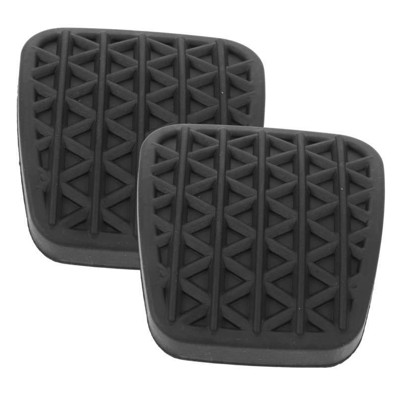 MUCKLILY 1 Paar Bremspedalleder Pedale Kupplung Pads Gaspedalabdeckungen Autopedalabdeckung Bremspedalauflagen für Kraftfahrzeuge Auto-Pedalauflage Auto-Fußpedal Gummi Black von MUCKLILY