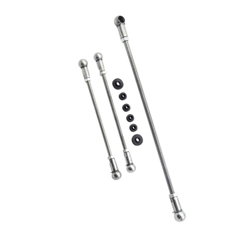MUCKLILY 1 Satz Getriebesatz Verknüpfung Rückseite Getriebegestänge Aluminiumlegierung Silver von MUCKLILY
