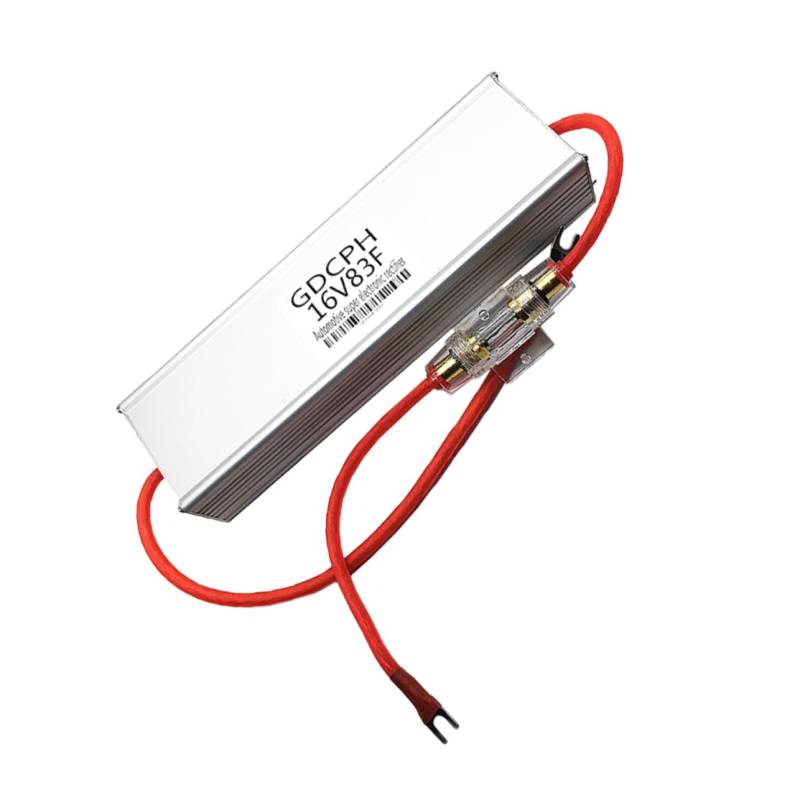 MUCKLILY 1 Stück KARUM ZIGNITION ERBETUNG Autofilteranschluss Gleichrichter Eckverbinder Auto-Power-Relais-Kondensator Fahrzeug-Leistungsrelais-Kondensator Aluminium Silber von MUCKLILY