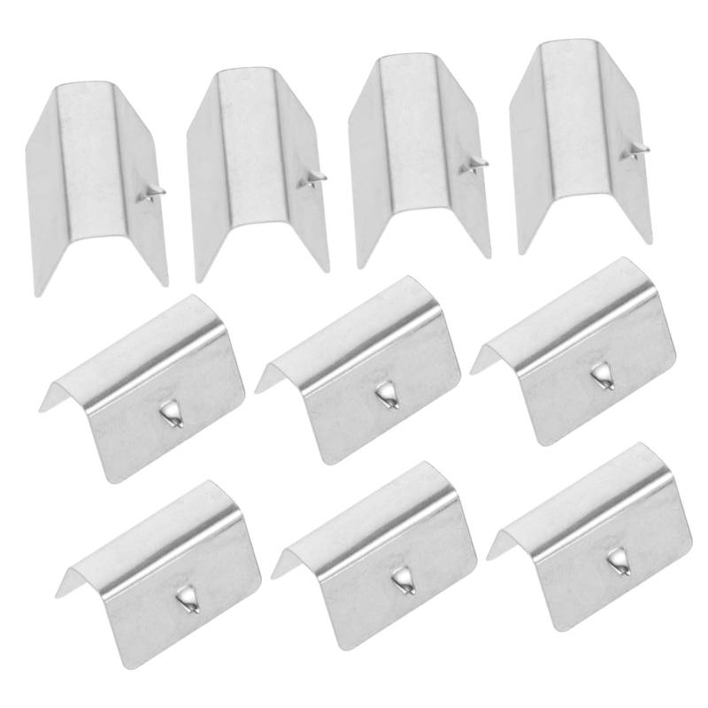 MUCKLILY 10 Stück Windschutzscheiben-Clip Visier Abdeckung für Deflektor Auto ersatzteile Auto Regenschutz Auto Windabweiser Windabweiser-Kanalclips Windabweiserhalterung Metall Silver von MUCKLILY