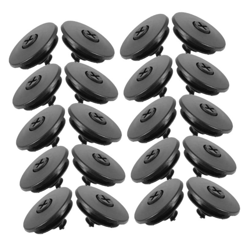 MUCKLILY 100 Stück Autoteppich-Clips glänzend Auto fußmatten Clips Kfz Fußmatten Klemmen Auto Bodenmatte Auto-Fußmatten-Clips Universelle Teppichklammern für Automatten Plastik von MUCKLILY