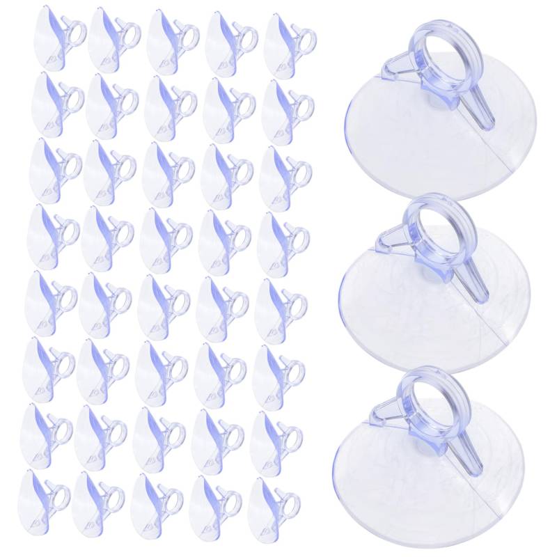 MUCKLILY 100 Stück Transparente Sonnenschutz Pads Mit Saugnapfhalterung Für Die Windschutzscheibe Multifunktional Für Autofenster Sonnenschutz Windschutzscheibe Klein Abnehmbar von MUCKLILY