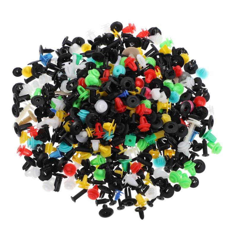 MUCKLILY 1000 Stück Schnalle An Der Innenseite Innere Abdeckung Universal- Auto Voll Zubehör Türklammern Stoßfängerclips Befestigungselemente Für Karosseriebleche Plastik von MUCKLILY