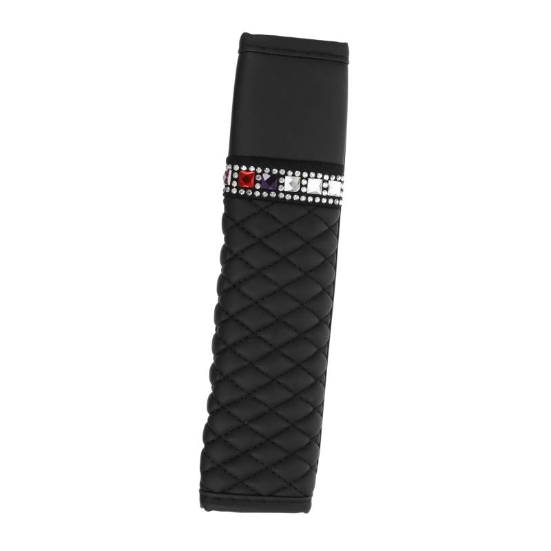 MUCKLILY 1Pc Schulterabdeckung Zubehör Für Auto Pad Protector Innenraum Auto Gurtpolster Gurt Autositz Autoabdeckung Kissen Autozubehör Autozubehör Leder Schwarz von MUCKLILY