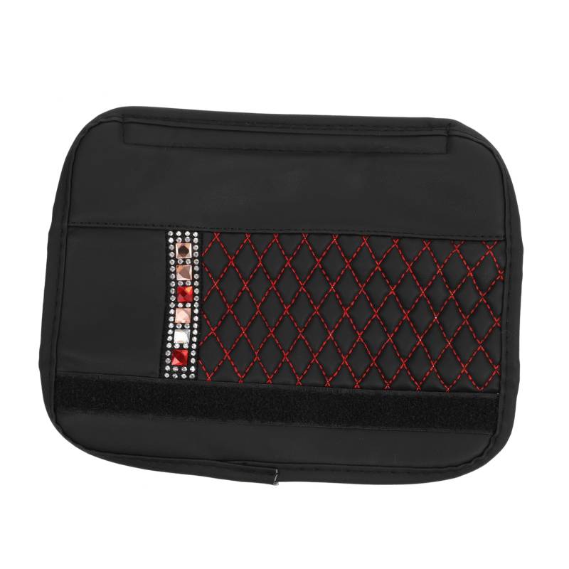 MUCKLILY 1Pc Schulterpolster Abdeckungen Für Gurtschutz Autositz Autozubehör Autokissen Autozubehör Autopolster Autoabdeckung Rotes Leder von MUCKLILY