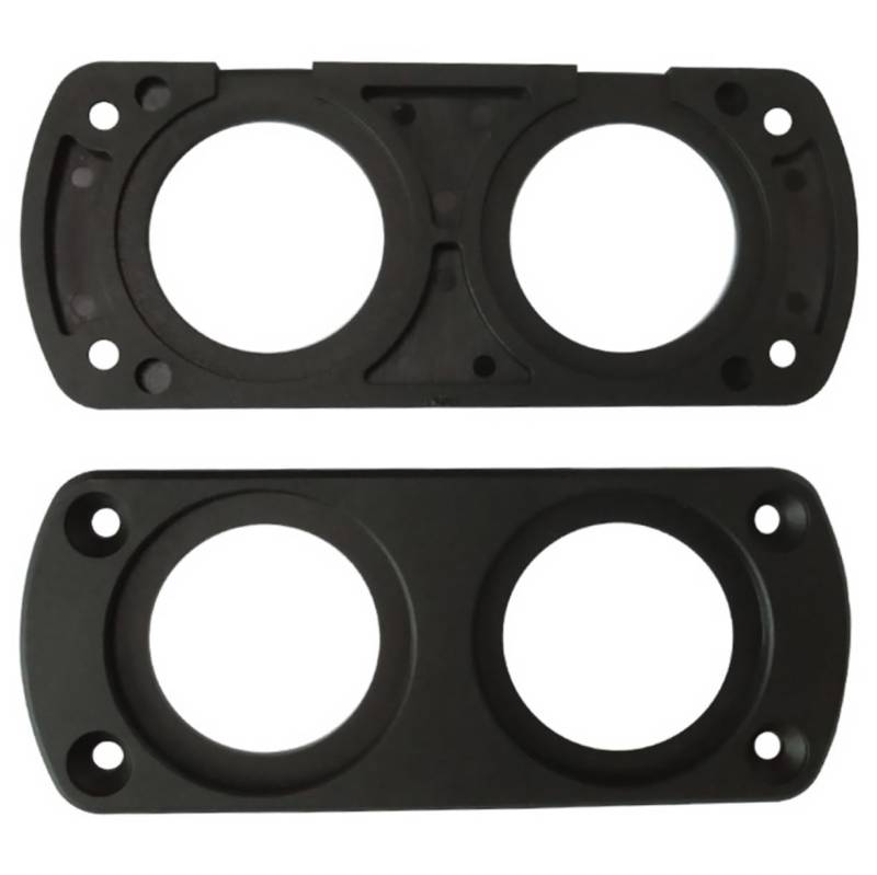 MUCKLILY 2 Stück Autoladegerät Festplatte Motorrad Kfz-Ladegerät Teile für Autoladegeräte Automobil-Panel USB-Autoladegerät Armaturen für Autoladegeräte Abs Black von MUCKLILY
