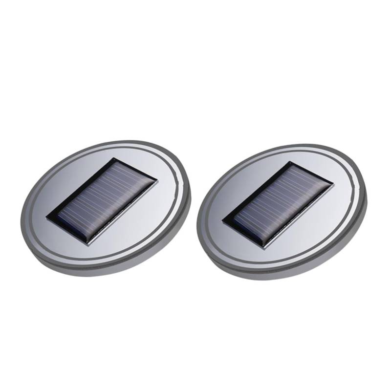 MUCKLILY 2 Stück Getränkehalter Leuchten Für Auto Becheruntersetzer Solar Bechermatte Auto Getränkehalter Tassenunterlage Auto Becherhalter Untersetzer Tassenmatte von MUCKLILY
