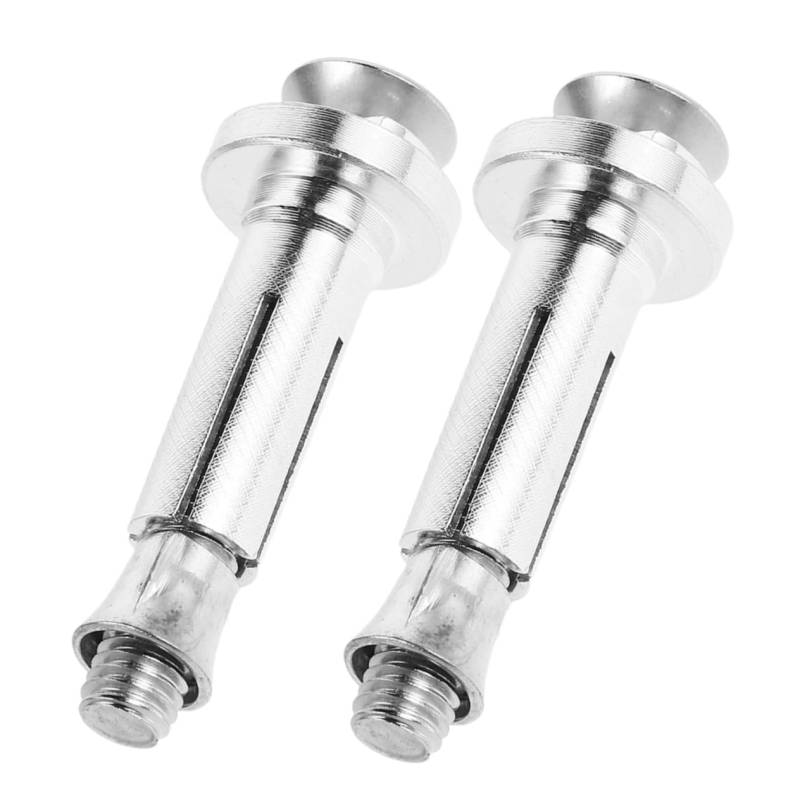 MUCKLILY 2 Stück Schraube ATV Zubehör Handschutzmontage Motorradzubehör Teile Handguard Befestigung Handschutzschrauben montieren Halterung Schraube Aluminium Silver von MUCKLILY