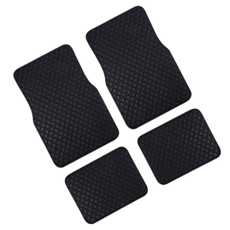 MUCKLILY 4 Stück Auto Bodenmatte Sublimationsauto Automatten Maßgeschneiderte Auto-fußmatten Teppich Antirutsch Auto Bodenbelag wasserdichte Automatte Autozubehör Black von MUCKLILY