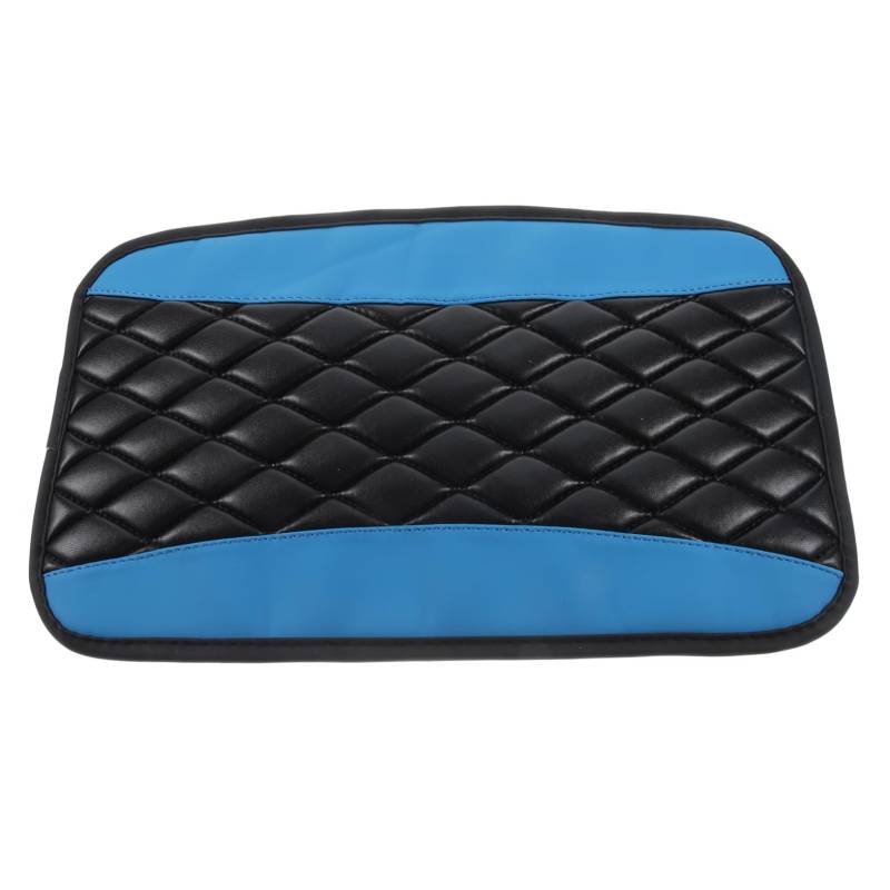 MUCKLILY Anti-rutsch-handhalterabdeckung Autokonsolenauflage Autozubehör Innenraum Autoarmruhekissen Armlehnenabdeckungen Schaum Armlehre Beschützer Auto Armlehne Kissen Blue Pu von MUCKLILY