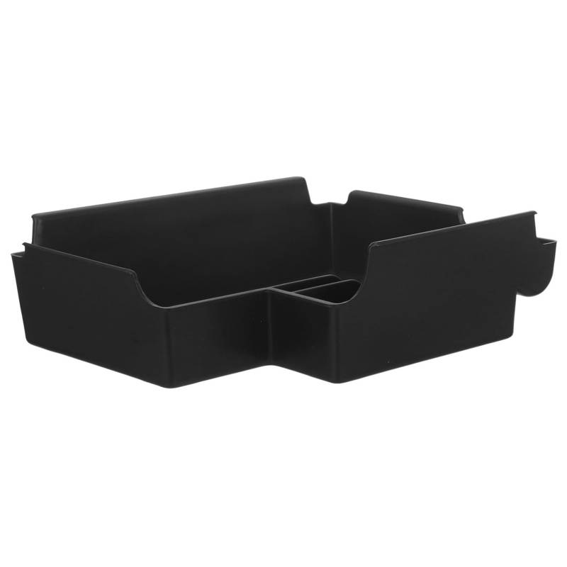 MUCKLILY Auto Organizer Mittelkonsole Veranstalter Gestell Organisatoren Lagerung Armlehnenbox Armaturenbrett-Ablagefach fürs Auto Auto-Armaturenbrett-Organizer-Tablett Plastik Black von MUCKLILY