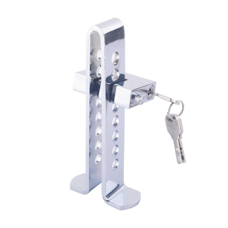 MUCKLILY Bremspedalsperre Auto Kupplungssperre Kupplungspedalsperre Kupplungssperre Diebstahlsicherung Silver von MUCKLILY