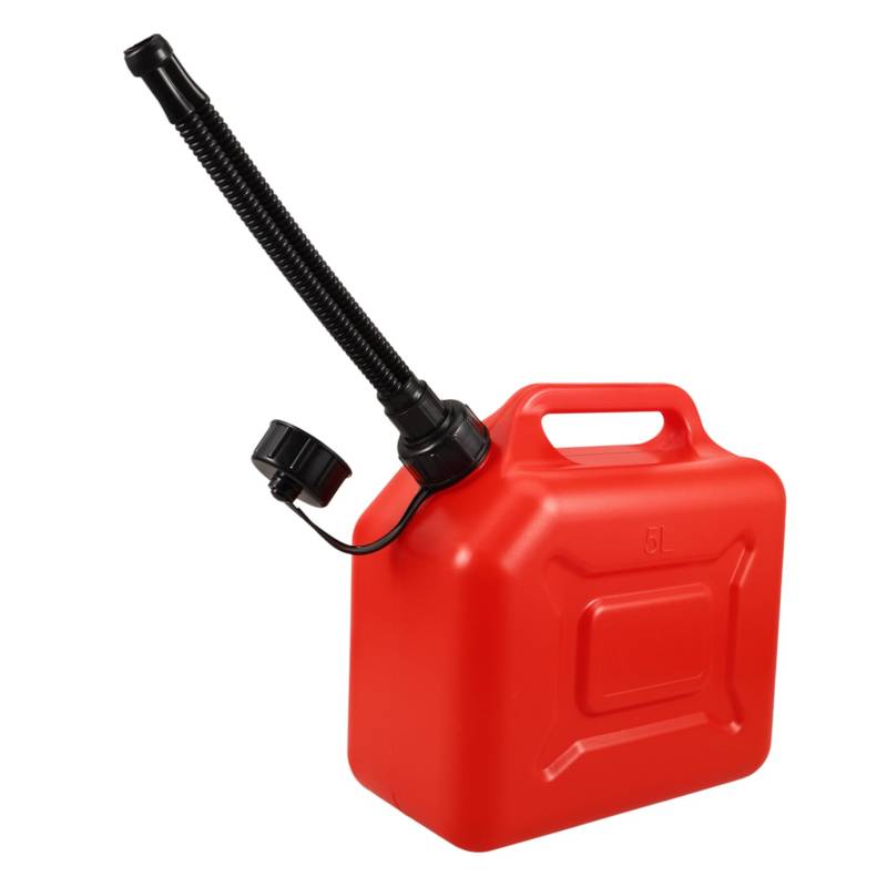 MUCKLILY Fässer Benzin Benzineimer tragbarer Benzinkrug Benzintank Motoröl Benzinbehälter Liter Benzinfass Tragbarer Benzinkanister Auto-Benzinkrug Benzinkrug fürs Auto HDPE-Kunststoff rot von MUCKLILY