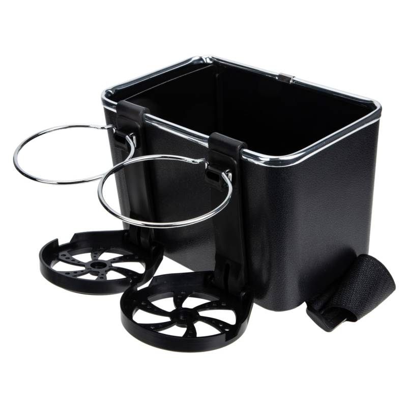 MUCKLILY Getränkehalter Für Autos Autositz Organizer Multifunktionaler Organizer Getränkehalter Konsolen Getränkehalter Praktischer Auto Behälterhalter Center Black Abs von MUCKLILY