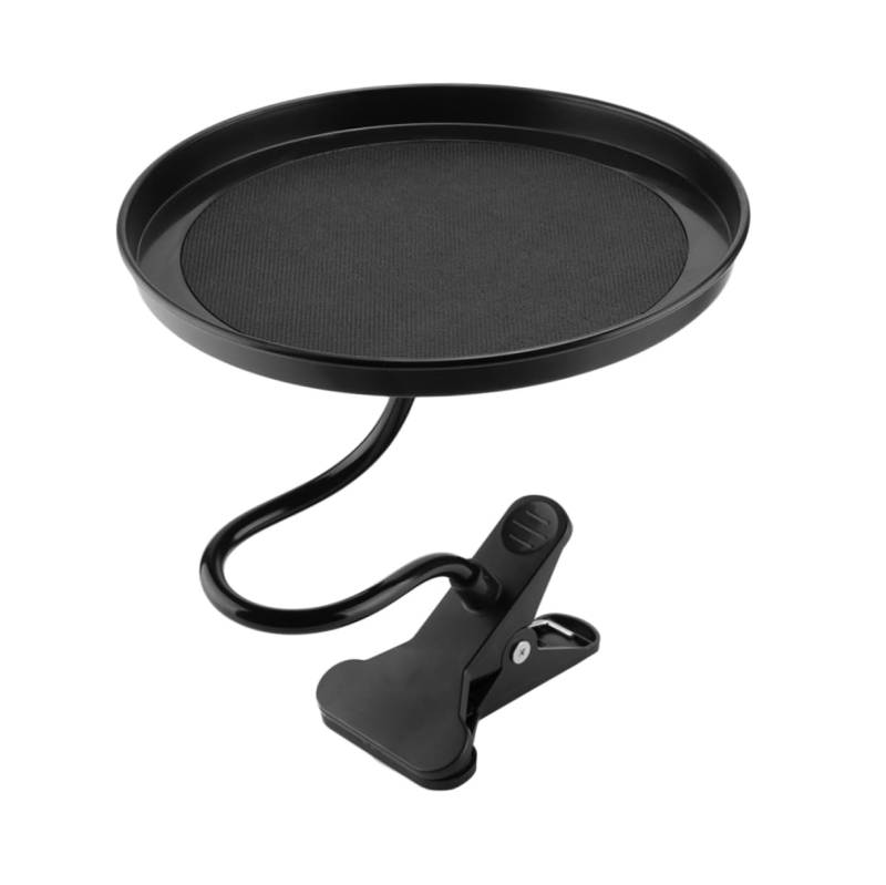 MUCKLILY Organizer für Autoablagen Auto -Snack -Tablett Auto -Food -Tablett Rack Auto-Rücksitzschale tragbarer Getränkehalter Knietablett fürs Auto Esstablett fürs Auto Kfz-Tablett Black von MUCKLILY