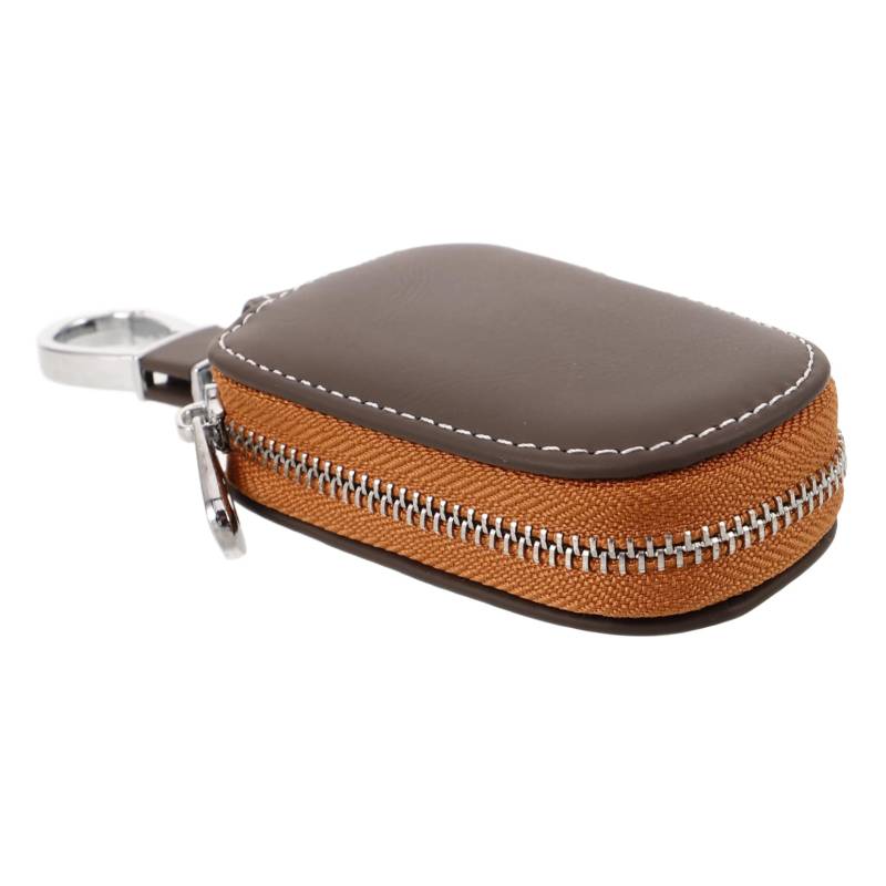 MUCKLILY Schlüsselbox Abdeckung Schutz Beutel Sicher Autoschlüsseletui Schützend Tasche Schlüsselanhänger Schlüsselhalter Kleines Schlüsseletui Autoschlüsselkoffer Brown Rindsleder von MUCKLILY