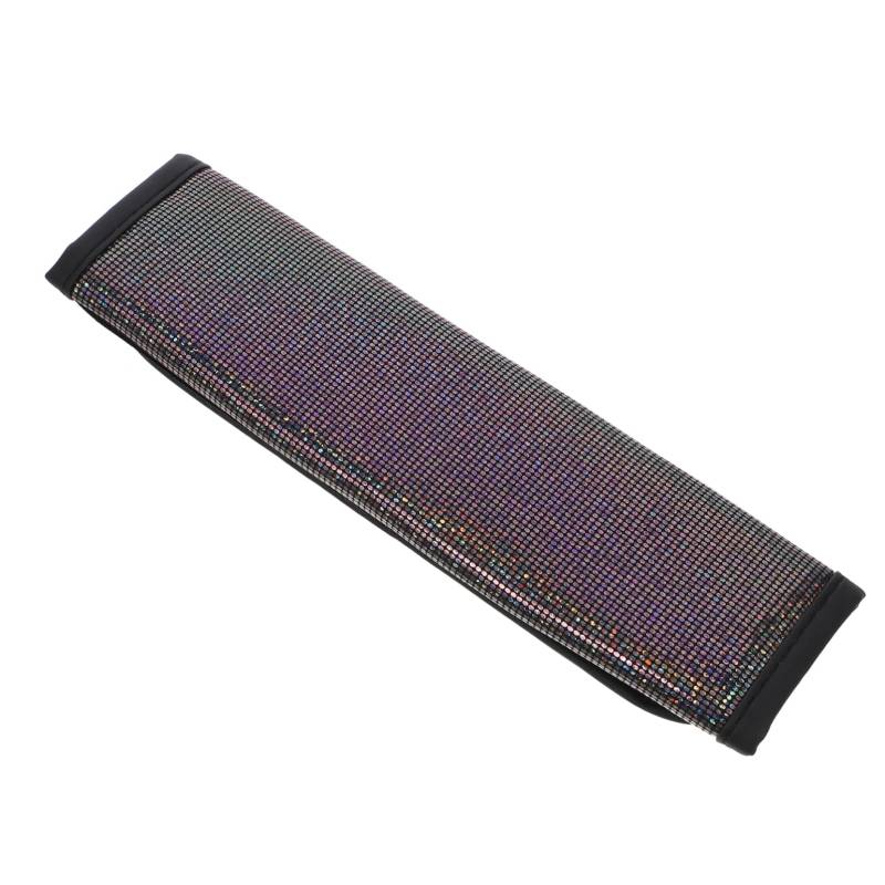 MUCKLILY Schulterpolster Polsterung Schultergurtbezug Polsterstütze Weiche Damen Bling Covers Schutz Autoabdeckung Funkelndes Autozubehör Autopolster Autokissen Schwarzes Leder von MUCKLILY