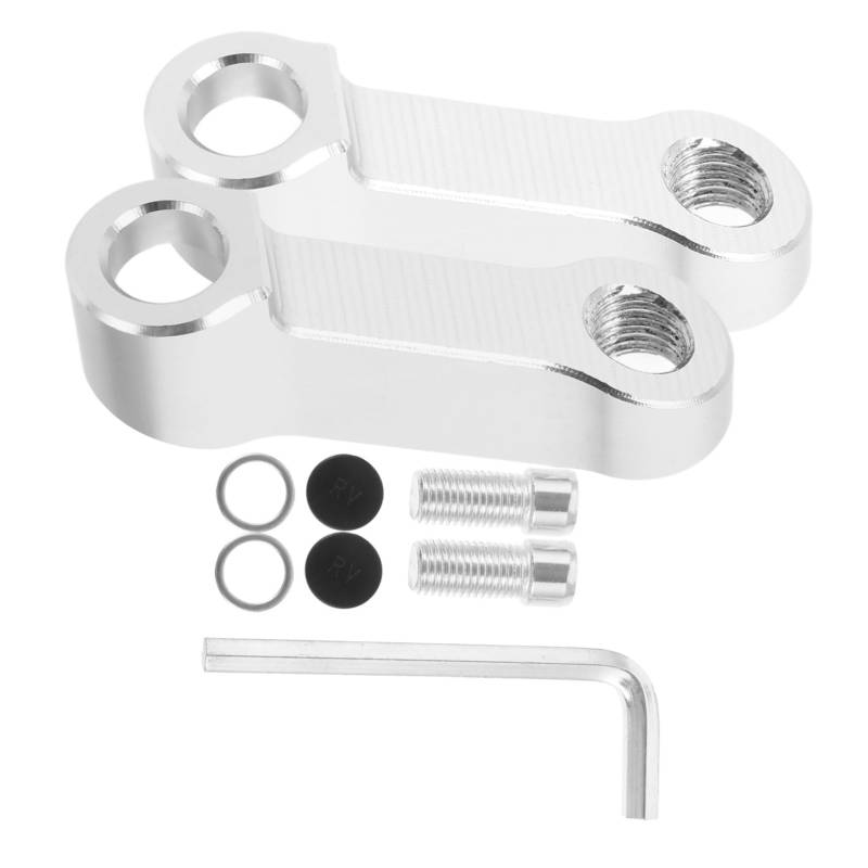MUELODSIC 1Satz Rückspiegelverlängerungsadapter aus Universelle Halterung für Besseren Sichtbereich Einfache Installation ohne Langlebig und Stylisches Design von MUELODSIC