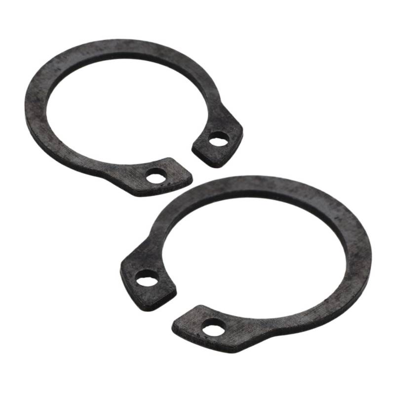 MUELODSIC 2 Stück Jack-Sicherungsring Sicherungsring für hydraulischen Wagenheber Wagenheber-Sicherungsring Externer Stützring Sicherungsclip der Welle äußerer Sicherungsring Metall Schwarz von MUELODSIC