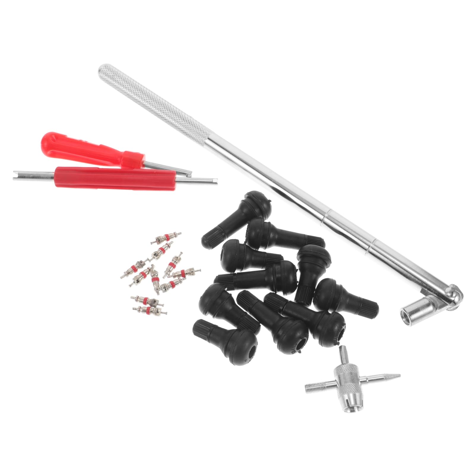 MUELODSIC 36 Stück Ventilspitze Pull Rod Set Set Einzelkopf-Ventilkern-Installateur TR413 Ventilschaftwerkzeug Ventilkern-Installationswerkzeug Doppelkopfventil -Kerninstallateur Gummi MUELODSIC 36 Stück Ventilspitze Pull Rod Set Set Einzelkopf-Ventilkern-Installateur TR413 Ventilschaftwerkzeug Ventilkern-Installationswerkzeug Doppelkopfventil -Kerninstallateur Gummi von MUELODSIC