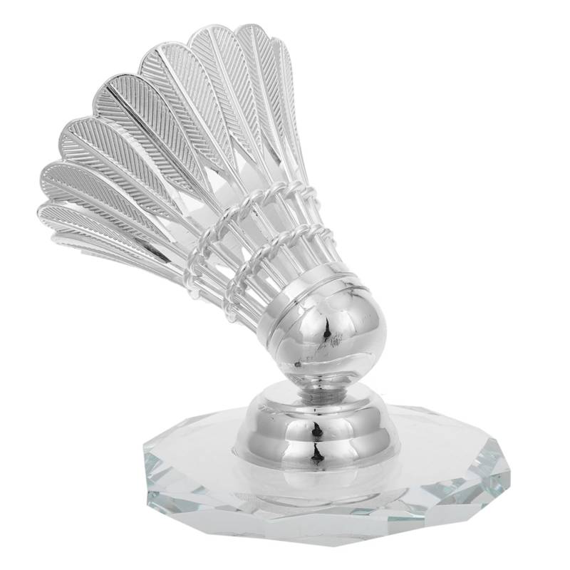 MUELODSIC Badminton-ornamente Auto Inneneinrichtung Badminton-dekorationen Armaturenbrett Zubehör Armaturenbrett-ornamente Badminton-statue Auto -armaturenbrettverzierung Silver Legierung von MUELODSIC