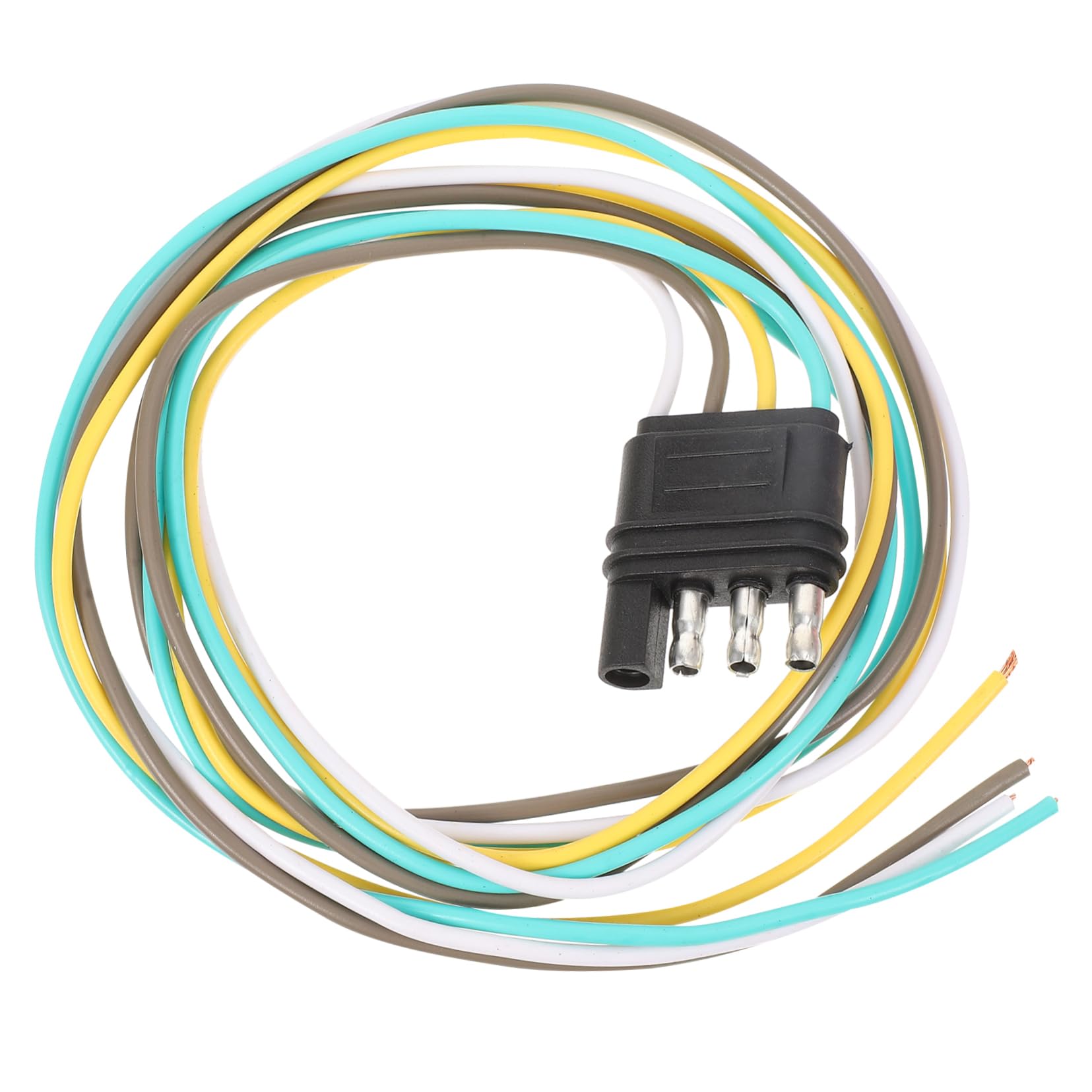 MUELODSIC Dauerhafter Draht Stecker Poliger Flachdraht Anschlussstecker für Anhänger Adapter für Sichere und Einfache Installation für Professionelle MUELODSIC Dauerhafter Draht Stecker Poliger Flachdraht Anschlussstecker für Anhänger Adapter für Sichere und Einfache Installation für Professionelle von MUELODSIC