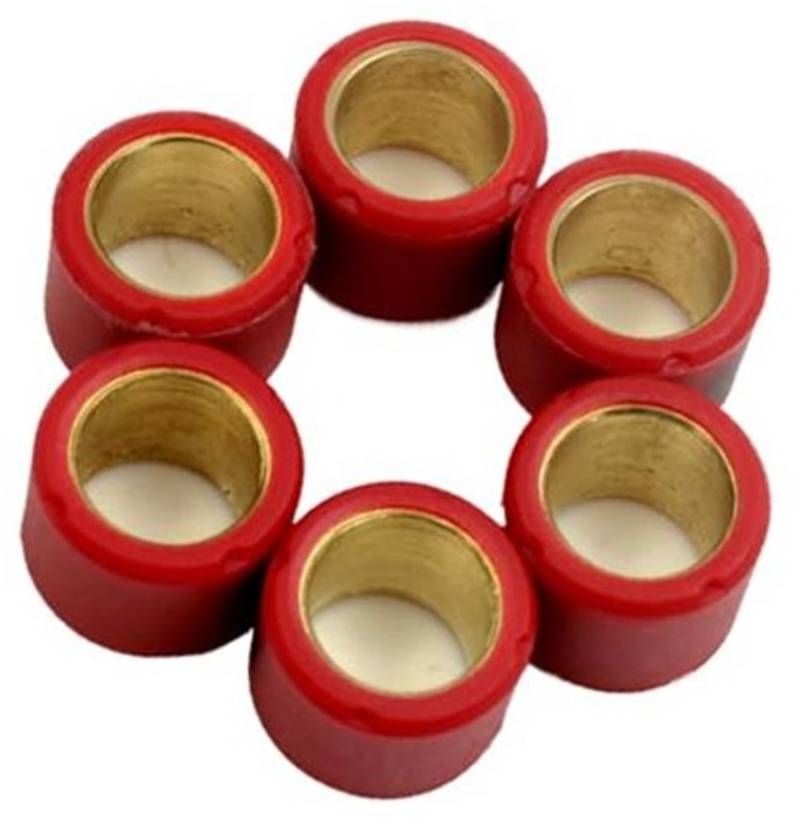 MUEOSI 16x13mm Scooter Variator Rollensatz 4g 4,5g 5,5g 6g, for 50 Fiddle Orbit 1 Symply 50cc GY6 139QMB 139QMA AC AW05W 4-Takt Roller Variomatik Rollengewichte(Black 16x13mm 6.5g) von MUEOSI