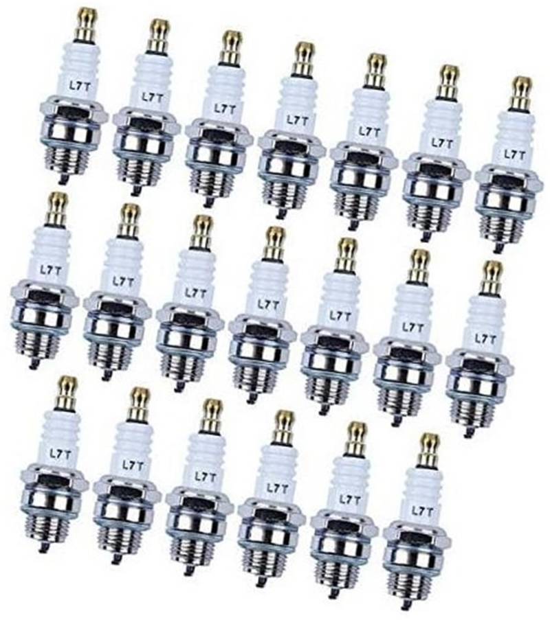 MUEOSI 20 Stück Zündkerze for Husqvarna 55 51 61 66 181 262 268 365 371 372 XP Kettensägen Rasenmäher-Zündkerze von MUEOSI
