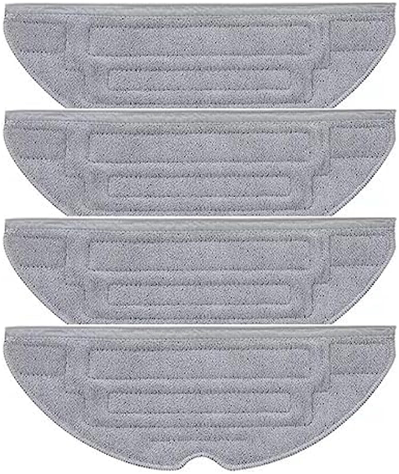 MUEOSI 4 6 10-teiliges waschbares Wischtuchpad for Roborock, S8, S8 Plus, S8+, S8 Pro, Ultra, G20, Staubsaugerzubehörteile (6 Stück) Staubsauger-Mopp-Pad(Black 4pcs) von MUEOSI
