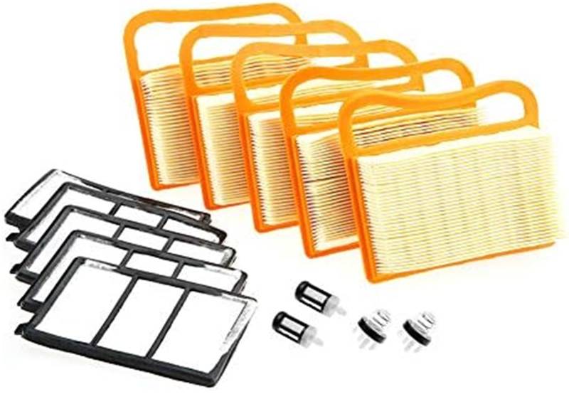 MUEOSI 5-teiliges Luftfilter-Kraftstofffilter-Primer-Birnen-Kit for TS410 TS420 Trennsäge-Birnen-Kraftstoff-Tune-Up-Kit Gartenluftfilter-Tuning-Kit von MUEOSI