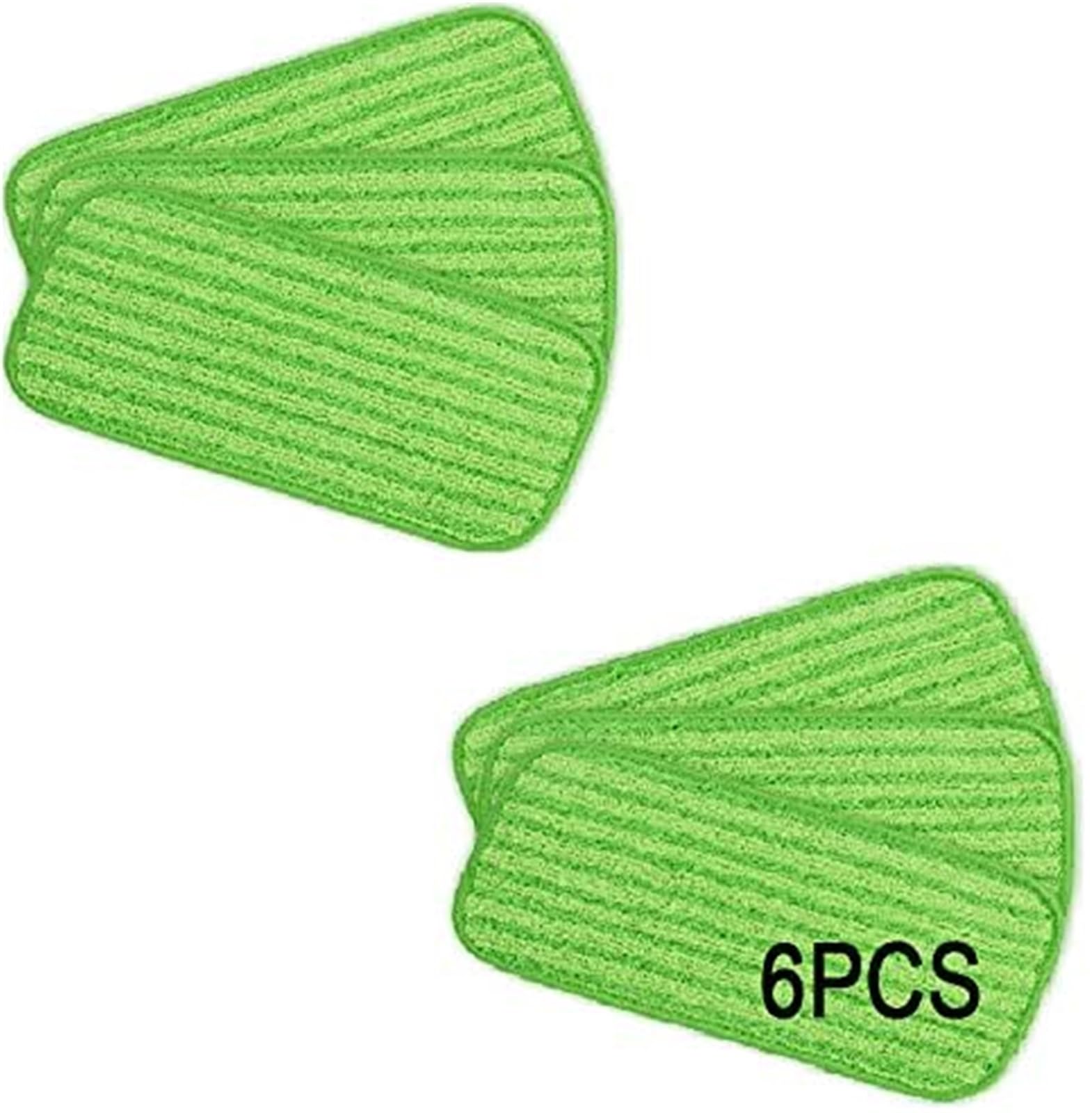 MUEOSI 6 Stück Wiederverwendbare Mikrofaser-Bodenwischpads for Swiffer Wet Jet 12 Zoll Nass- und Trockengebrauch, waschbares Klett-Mopp-Ersatztuchpad Staubsauger-Mopp-Pad von MUEOSI