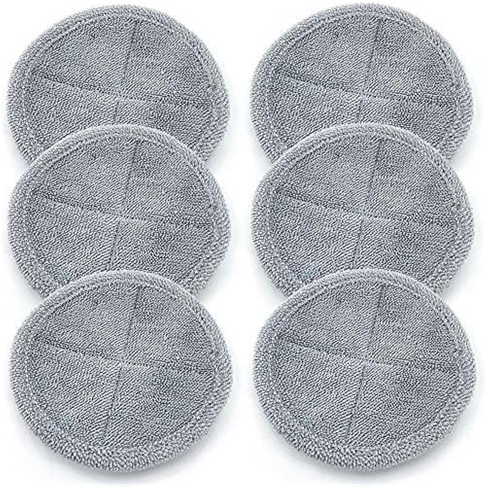 MUEOSI 6 Stück runde Reinigungstücher, Mopp-Bodenpads, for Dyson, V7 V8 V10 V11 V6 DC58 59 62 Staubsauger Staubsauger-Mopp-Pad von MUEOSI