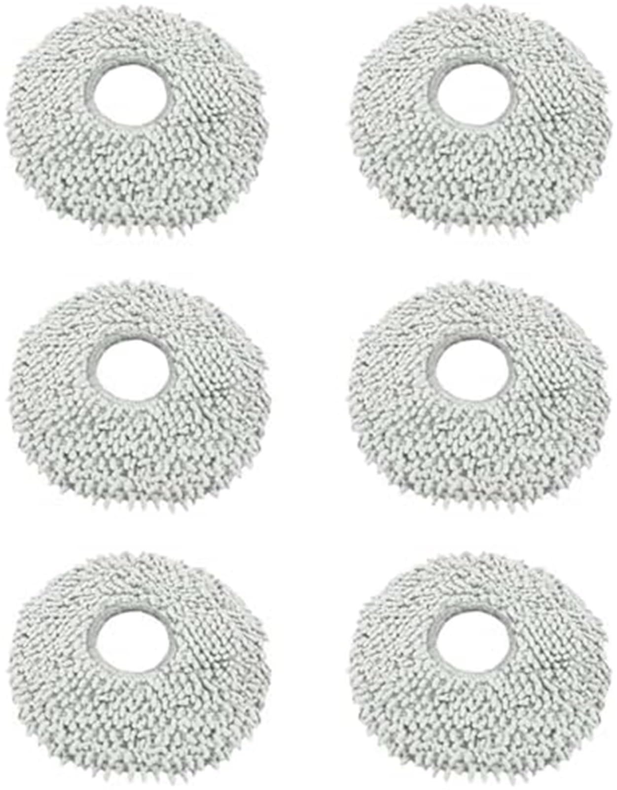 MUEOSI 6-teilige Mopp-Pads, for Ecovacs X2 X2 pro X2 Omni DEX86 Roboter-Staubsauger, waschbare Mopp-Tücher, Ersatzteile Staubsauger-Mopp-Pad von MUEOSI