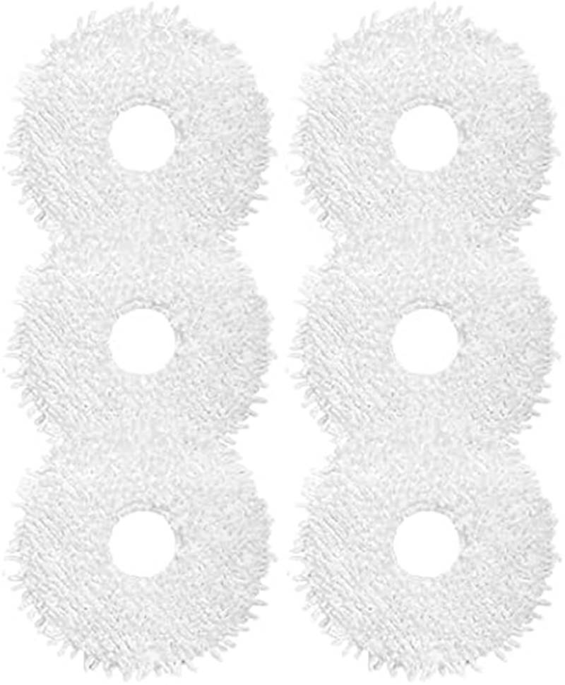 MUEOSI 6-teilige Mopp-Tuch-Pads for Ecovacs DEEBOT X1 Omni Turbo Roboter-Staubsauger-Zubehör Staubsauger-Mopp-Pad von MUEOSI