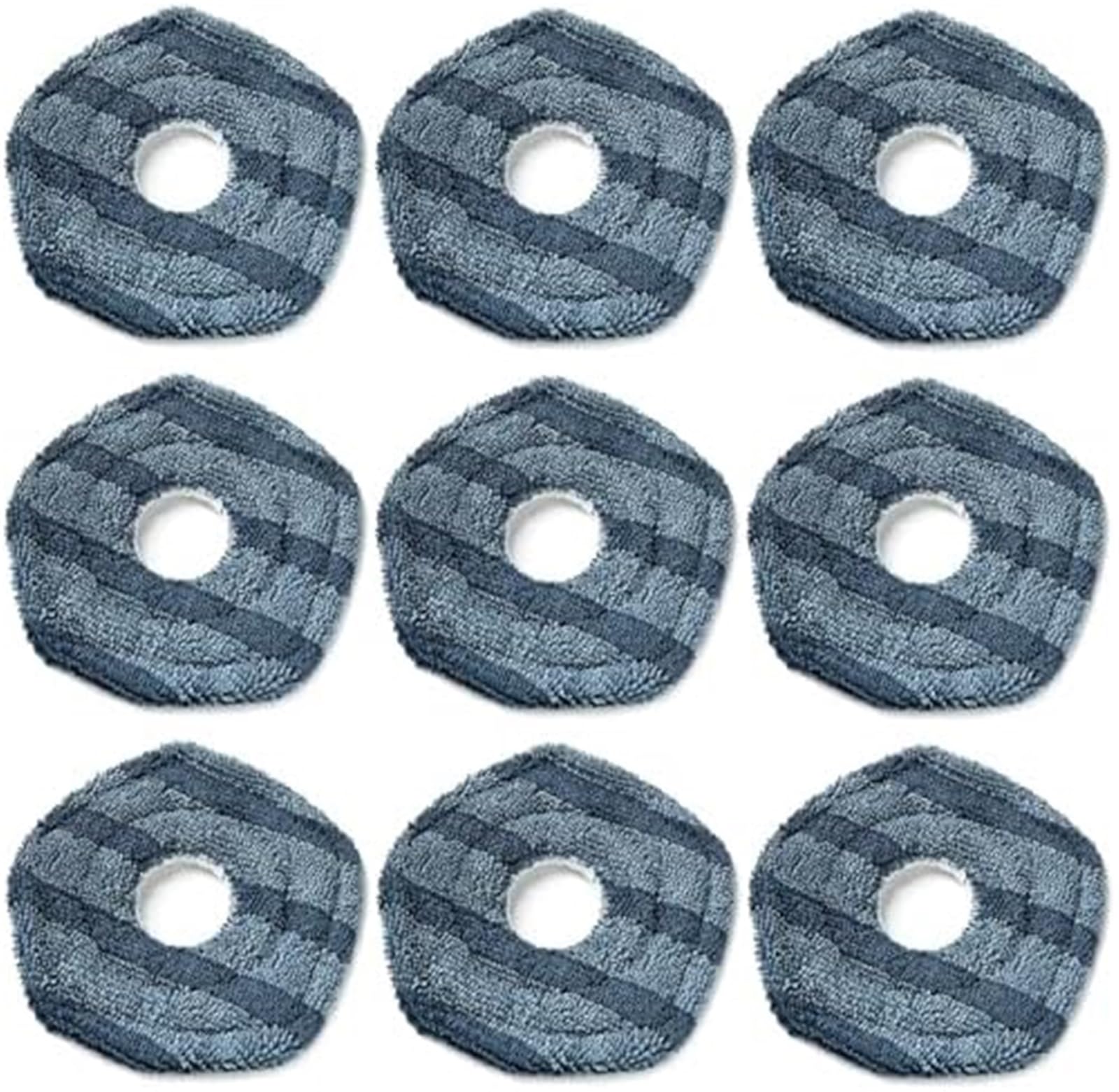 MUEOSI 9-teilige waschbare Wischpads aus Stoff, for Eufy, X10 Pro Omni, for Eufy, X9 Pro Roboterstaubsauger, Ersatzteile Staubsauger-Mopp-Pad von MUEOSI