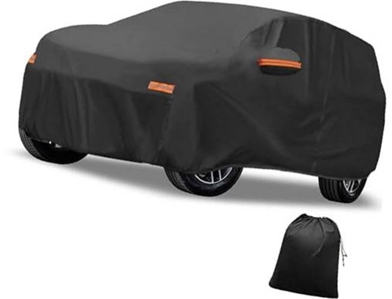 MUEOSI Autoabdeckung, for Passport 210D-PU Outdoor Vollgarage for jedes Wetter mit Tür, for Reißverschluss Auto Outdoor Vollgarage von MUEOSI