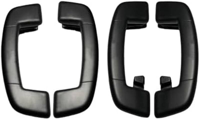 MUEOSI Autozubehör, for VW, for Golf, 7 GTI RIine Autodachhandlauf Innendecken-Zuggriffe Dachrelinggriff(Schwarz vorne Links) Haltegriff für Autodach(Black 4pcs Black) von MUEOSI